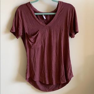 Suede V-Neck